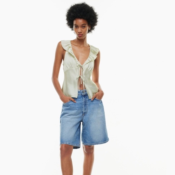 ISO In Search of Aritzia Wilfred Tonka Tank Top in colour Rainwash Green - Picture 2 of 4